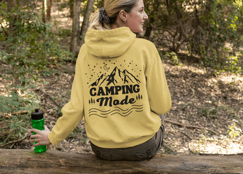 C & Win Sports Camping Mode Double Sided Hoodie Gold / S - C & Win Sports